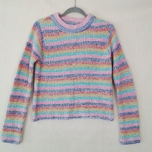 Philosophy Cotton Blend Knit‎ Sweater Size Small w/ Multicolored Stripes